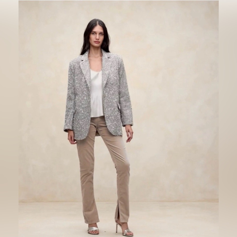 Banana Republic Beige Split-Hem Pants